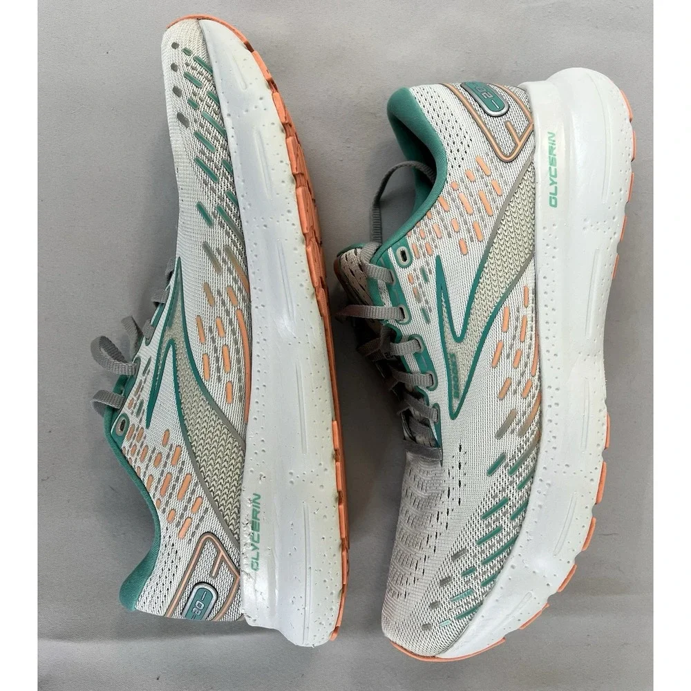 Women's Brooks‎ Glycerin 20 Gray Running Shoes Sz 11 (B) Athletic Gym